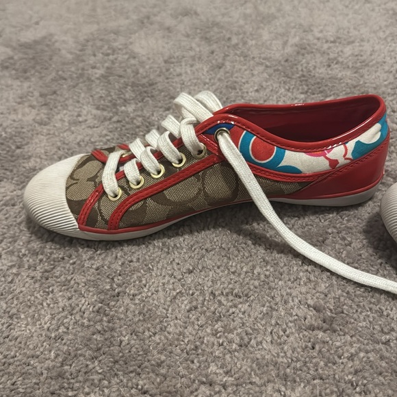 Coach Zorra Signature C Canvas Logo Red Khaki Brown
Sneakers Tennis Shoes 7. - Picture 3 of 9